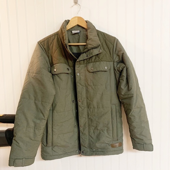 Columbia olive green quilted top ridge coat - Picture 12 of 12